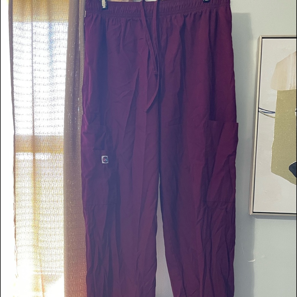 Burgundy Scrub Bottoms